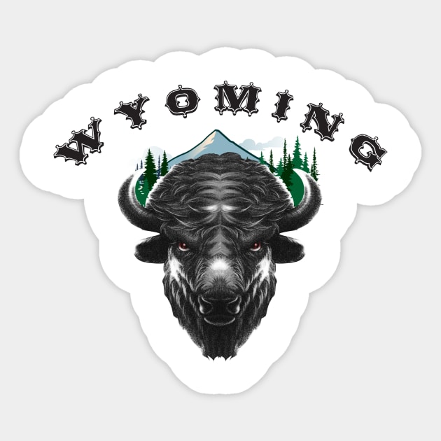 Wyoming State Sticker by emma17